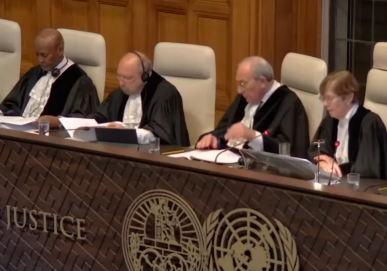 The International Court of Justice’s finding “circumvented its own precedents and basic legal reasoning” (YouTube screenshot)